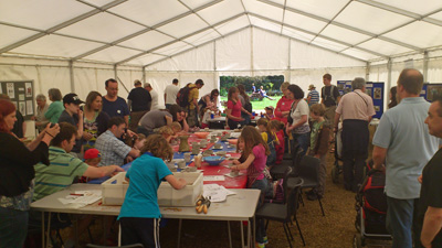 Visitors enjoying the Gressenhall Archaeology Day