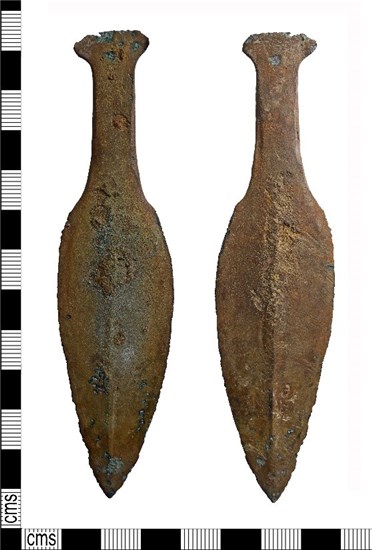 Photograph of Bronze Age knife